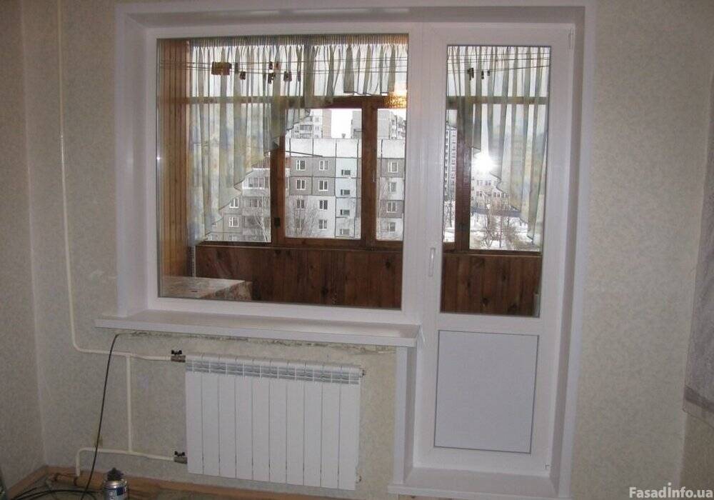Балконный блок из профиля WDS с глухим окном