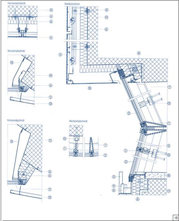 Применение трехмерного фасадного строительства при возведении музея Mercedes−Benz в Штутгарте 13