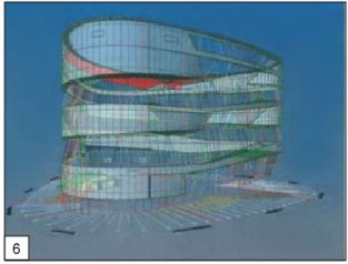 Применение трехмерного фасадного строительства при возведении музея Mercedes−Benz в Штутгарте 6