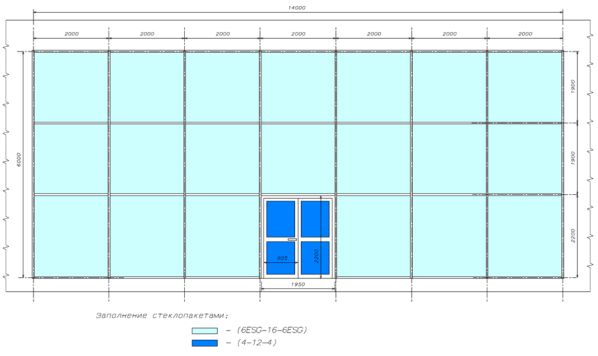  Стеклопакеты для фасадной системы