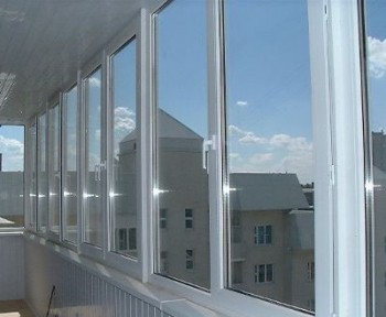 Остекление балкона (Г-образный: 2 стены)