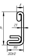 Армирующий профиль SCHÜCO  Art.-Nr. 202 612 x 2,5 mm