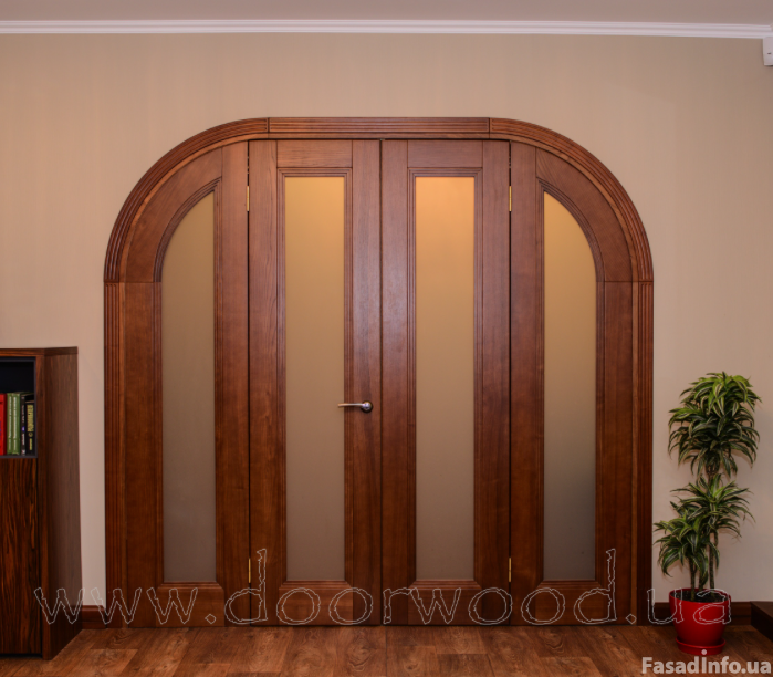 Дверь межкомнатная, арочная, из массива дуба или ясеня, производитель DoorWooD тм