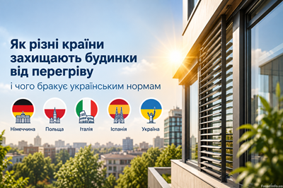 Як норми захищають будівлі від перегріву: Європа та Україна